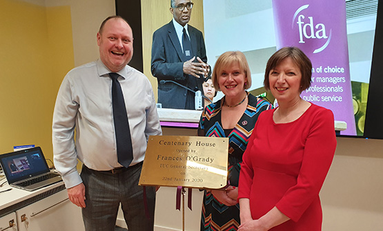 Frances O’Grady formally opens Centenary House